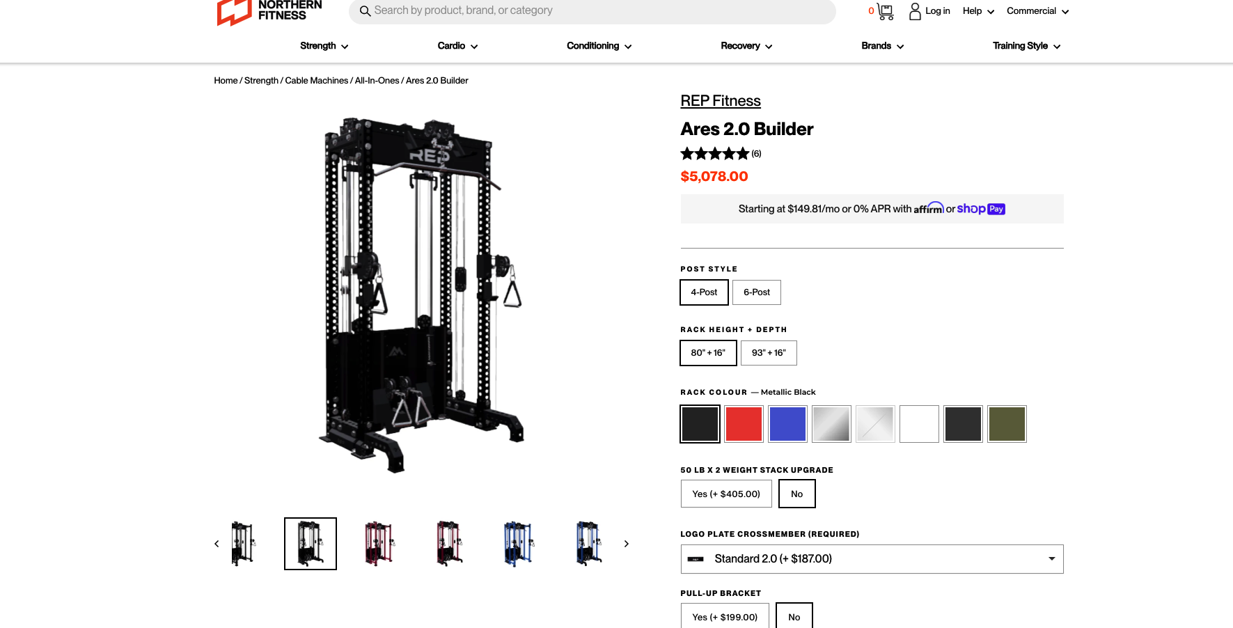 Northern Fitness product page
