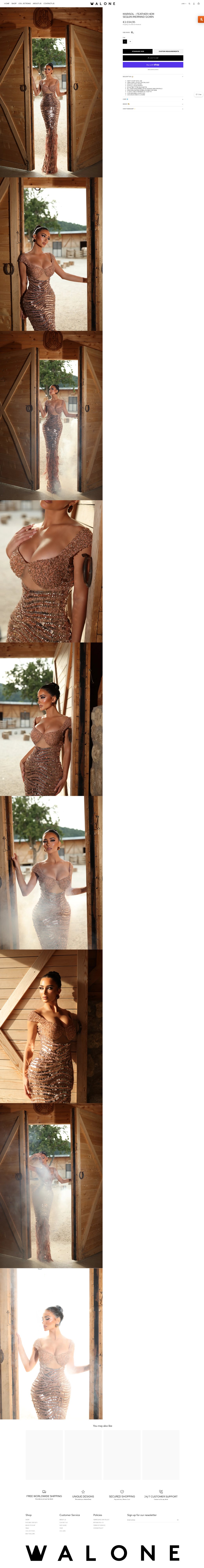 Walone Fashion product page
